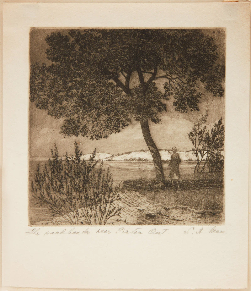 Samuel Herbert Maw, Christmas is Here; Christmas Carol Singers; The Sandbanks near Picton, Ont., three etchings - view 3