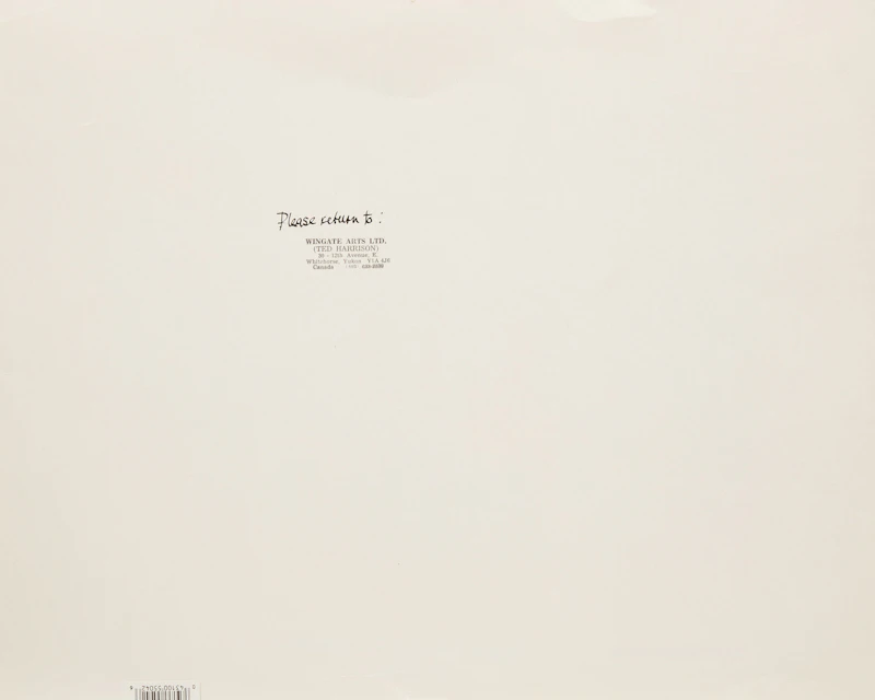 Ted Harrison, Season of Joy (Design for Christmas Card), acrylic on card, 1990 - view 3