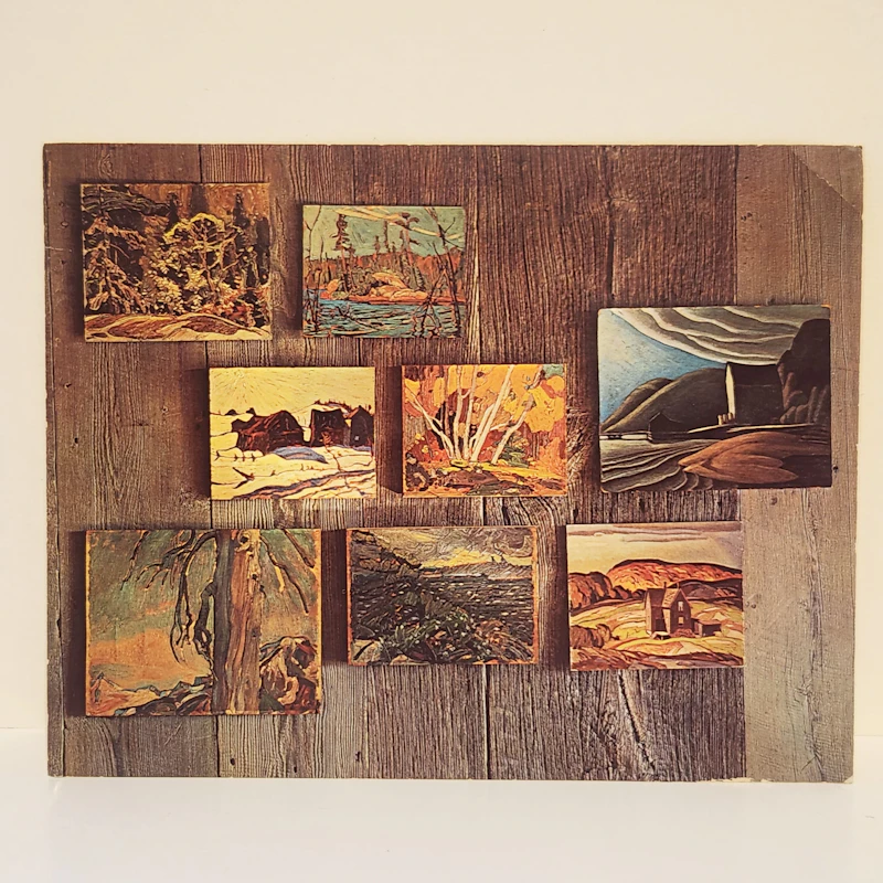 Thoreau MacDonald, Christmas Night , one photolithographic reproduction and two postcards - view 2