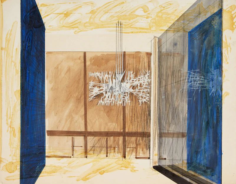 Sketch for Hanging Sculpture by Walter Hawley Yarwood