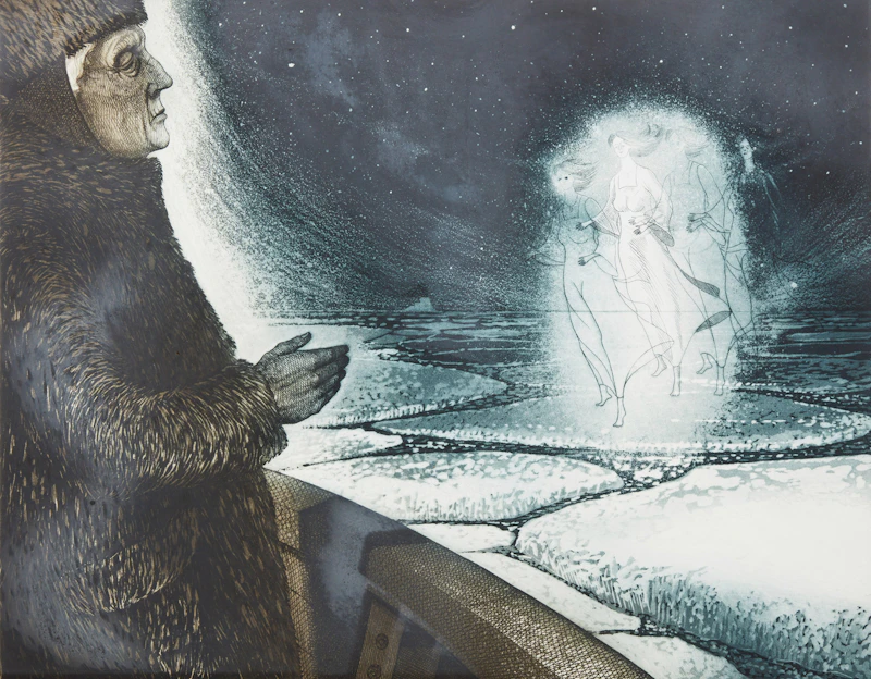 Captain Noah Bishop's Visitation at the Icefields by David Lloyd Blackwood