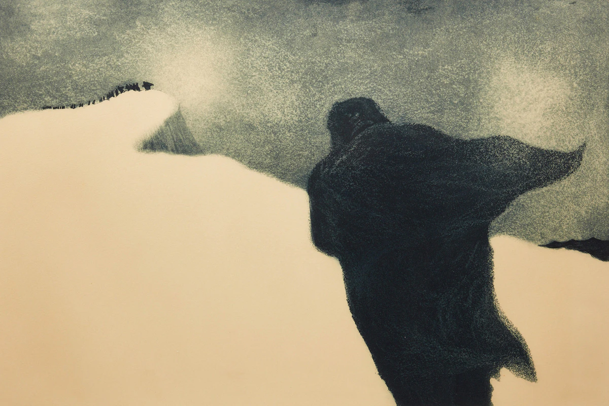 David Lloyd Blackwood, Wreck off Bragg’s Island, etching, 1967