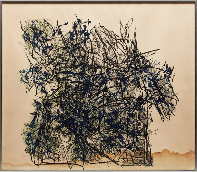Jean Paul Riopelle, L’Affût, colour lithograph, 1967 - view 2