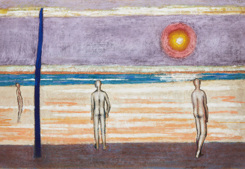 Figures on a Purple Plain by Miller Gore Brittain