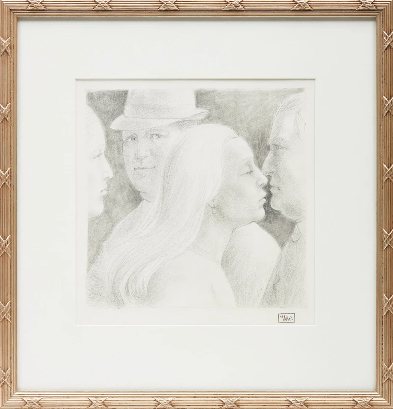William Hodd McElcheran, Passers By, graphite on paper - view 2