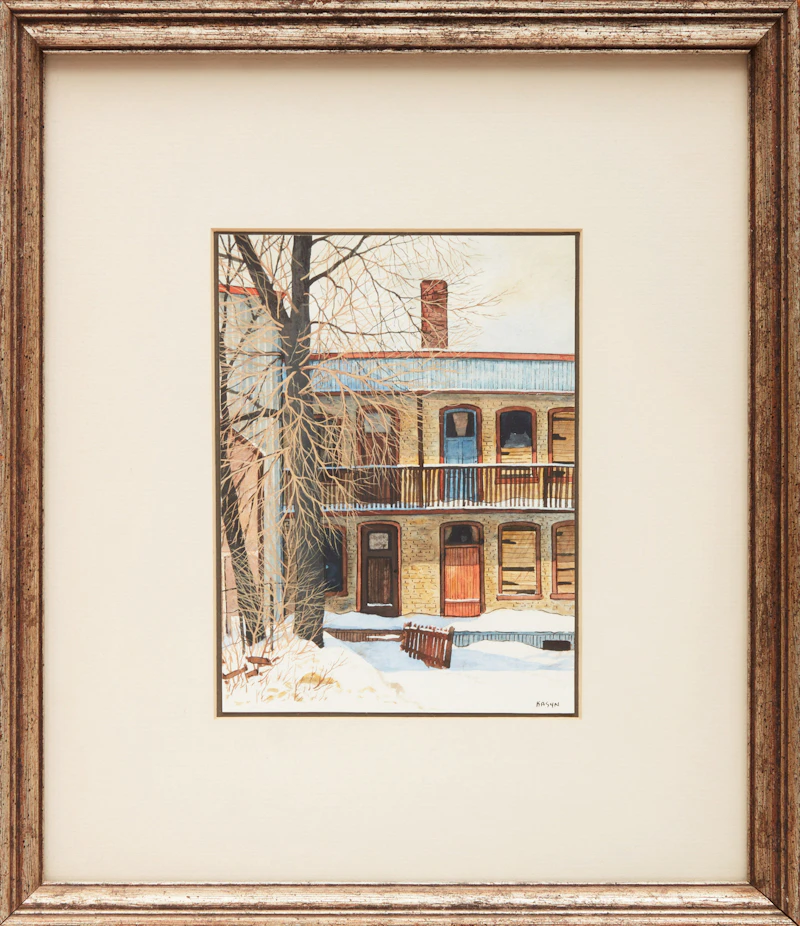 John Kasyn, Near St. Remi Street Montreal, watercolour on paper - view 2
