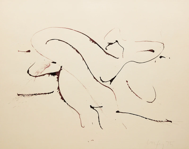 Study, Reclining Form by John Graham Coughtry