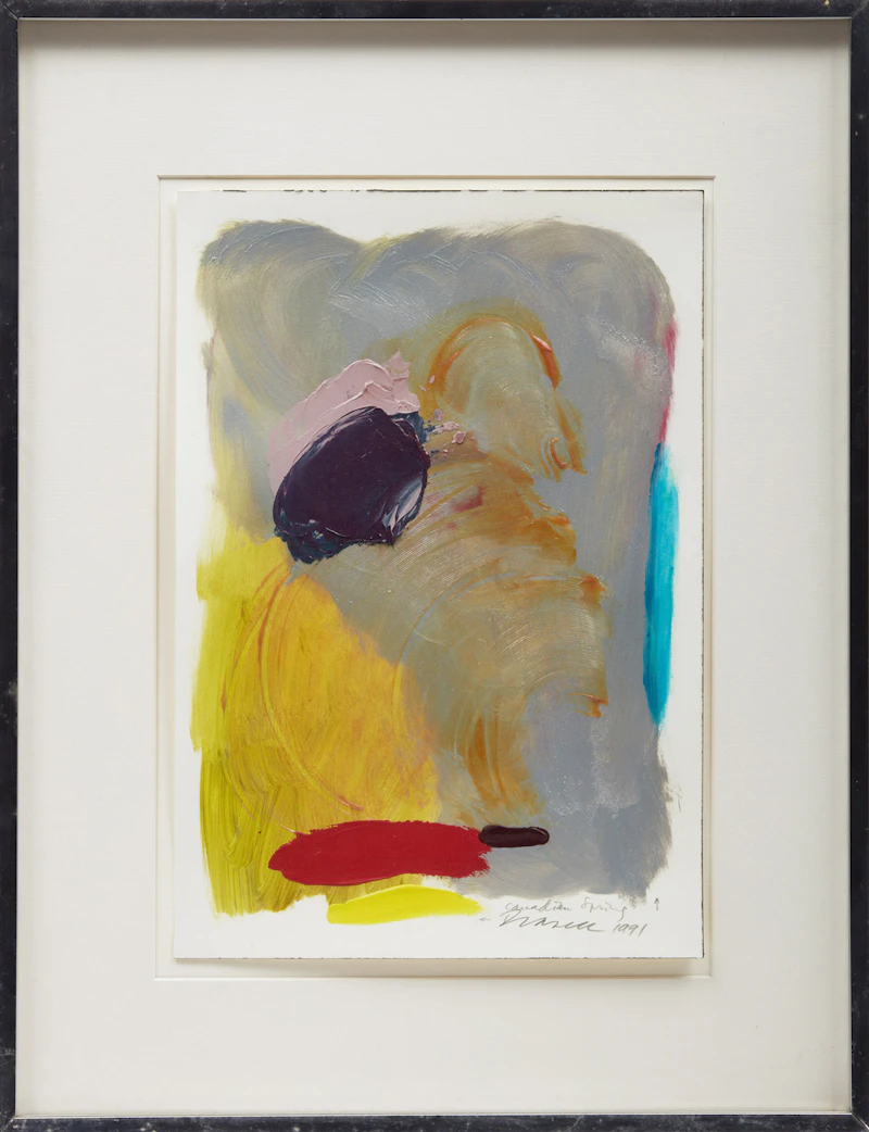 Joseph Drapell, Canadian Spring, acrylic on paper, 1991 - view 2