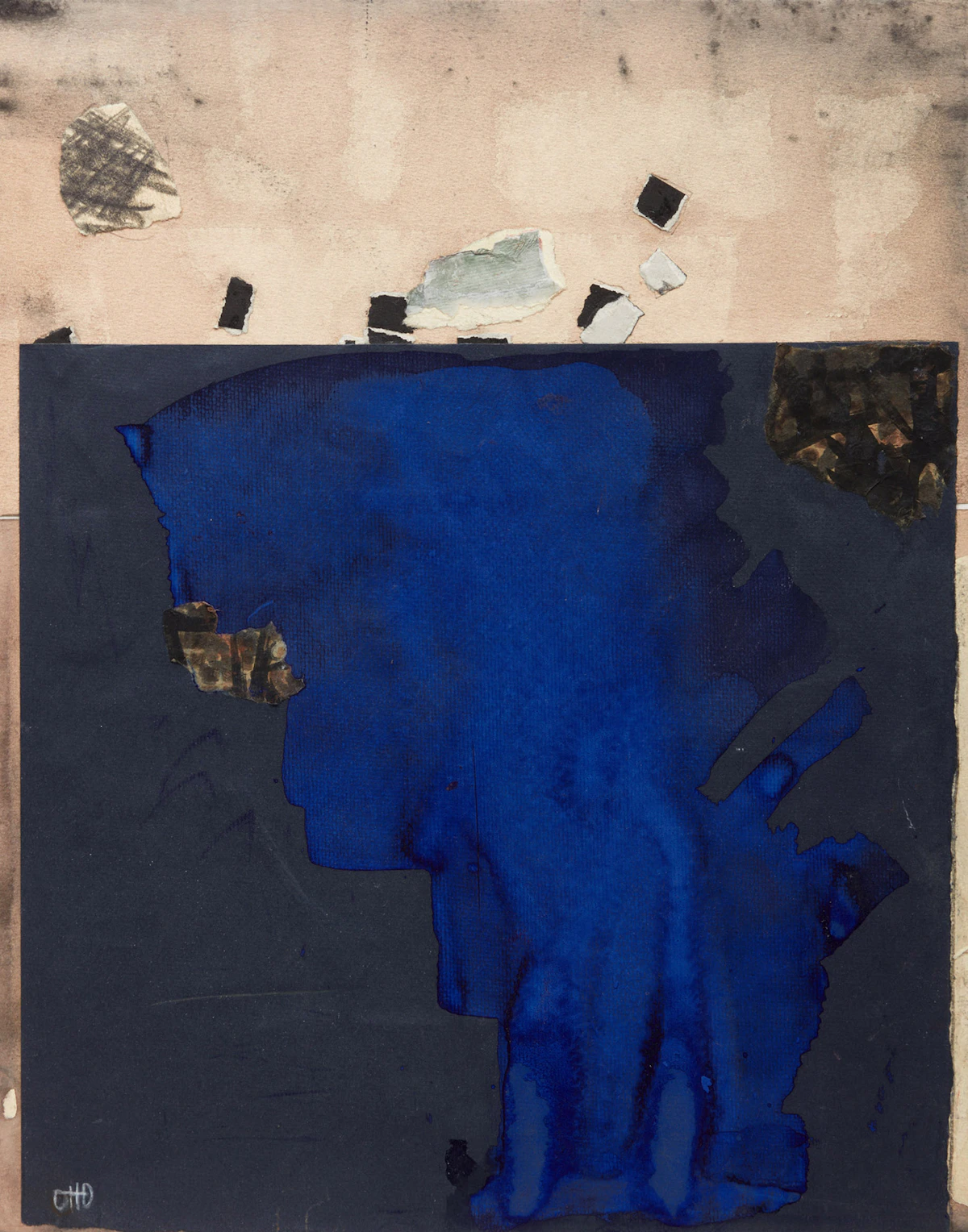 Otto Donald Rogers, Abstract Composition, mixed media on paper, 2005