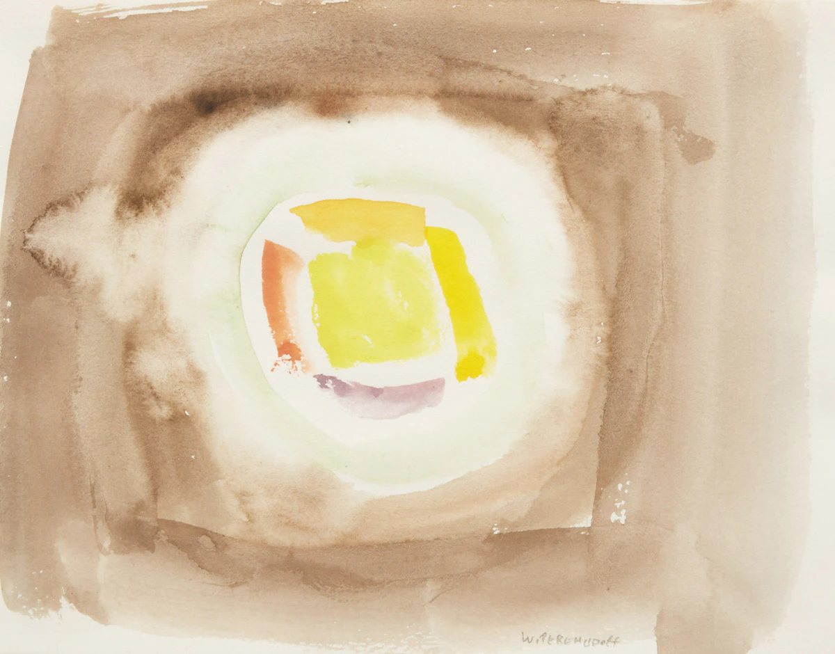 William Perehudoff, Untitled Abstract, watercolour