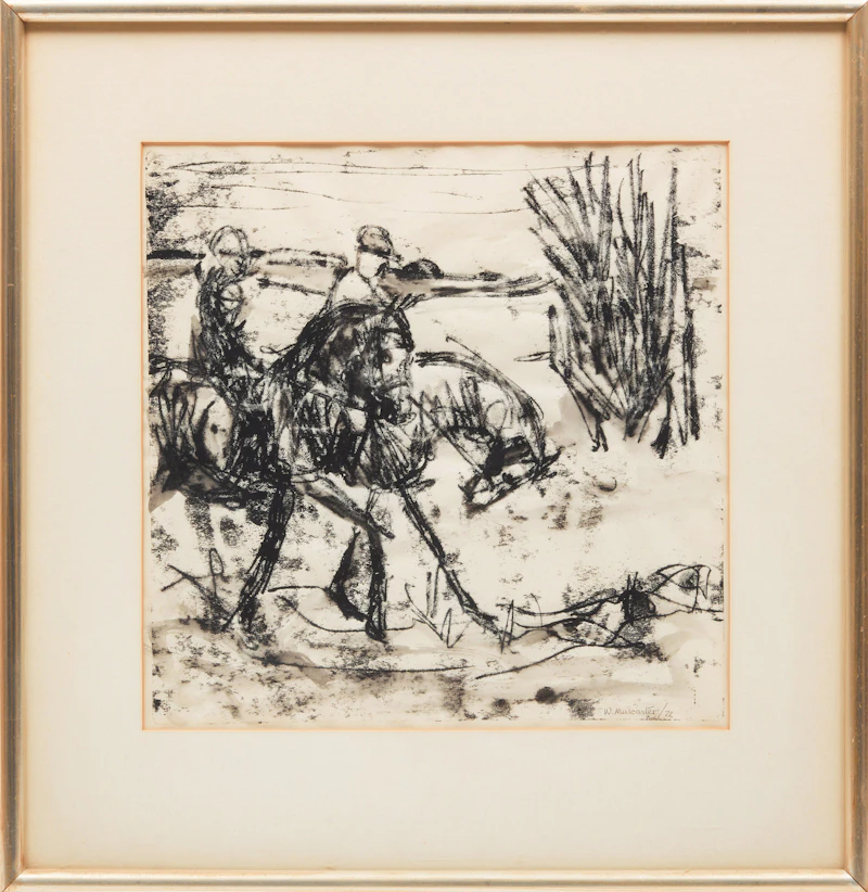 Wynona Croft Mulcaster, Riders, print, 1972 - view 2