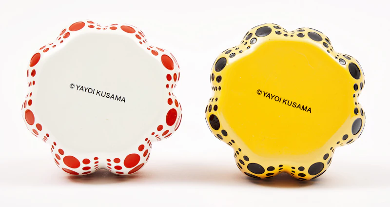 Yayoi Kusama, Pumpkin (Red & Yellow), two painted cast resin multiples, 2015 - view 2