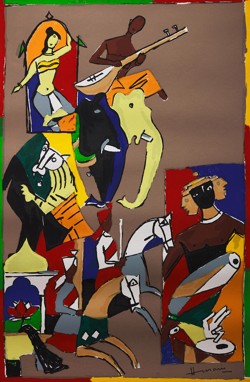 From the Rajasthan Series by Maqbool Fida Husain