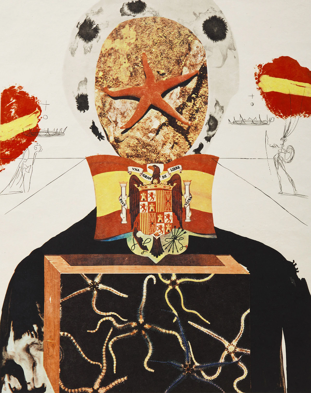 Salvador Dalí, Surrealist King from Memories of Surrealism Suite (Field 71-15 E), colour photolithograph