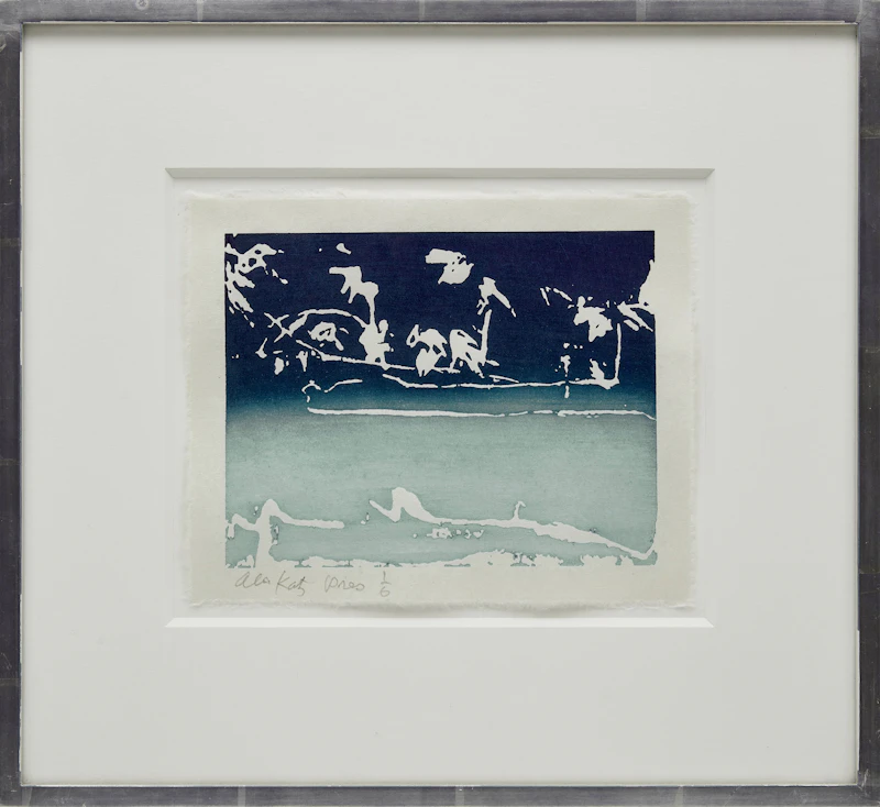 Alex Katz, Coleman Pond III (Bauer 446), heliorelief woodcut on Tosa Washi Hanga Natural paper, 2007 - view 2