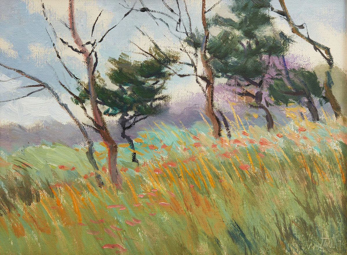 Arthur Kowalski, Hautes herbes, oil on canvas, 1979