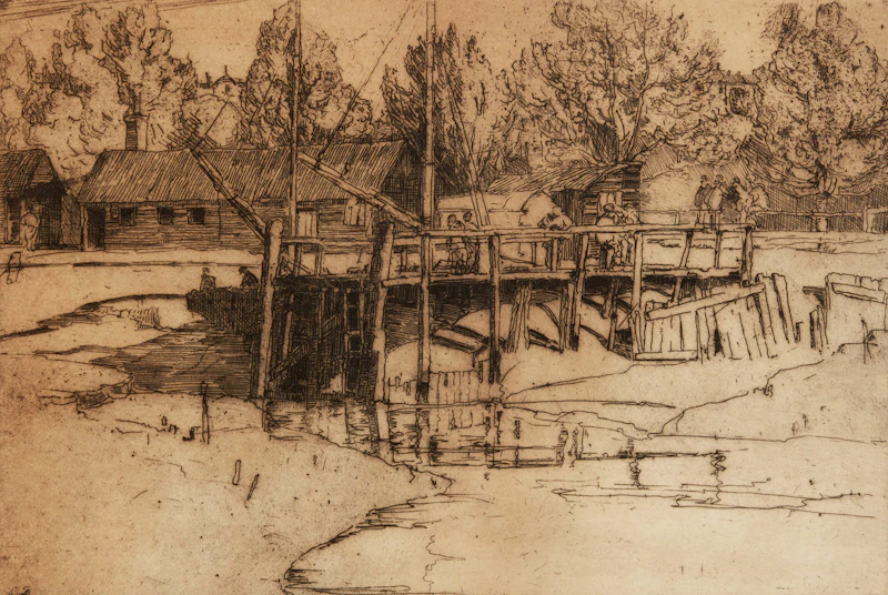 Edith M. Carter Walters, Three Etchings, three etchings - view 4