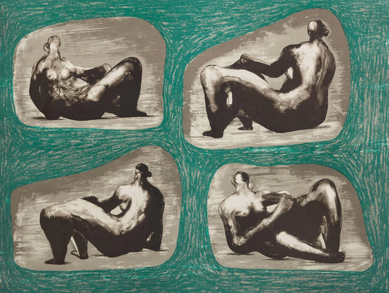 Four Reclining Figures: Caves (Cramer 335) by Henry Moore
