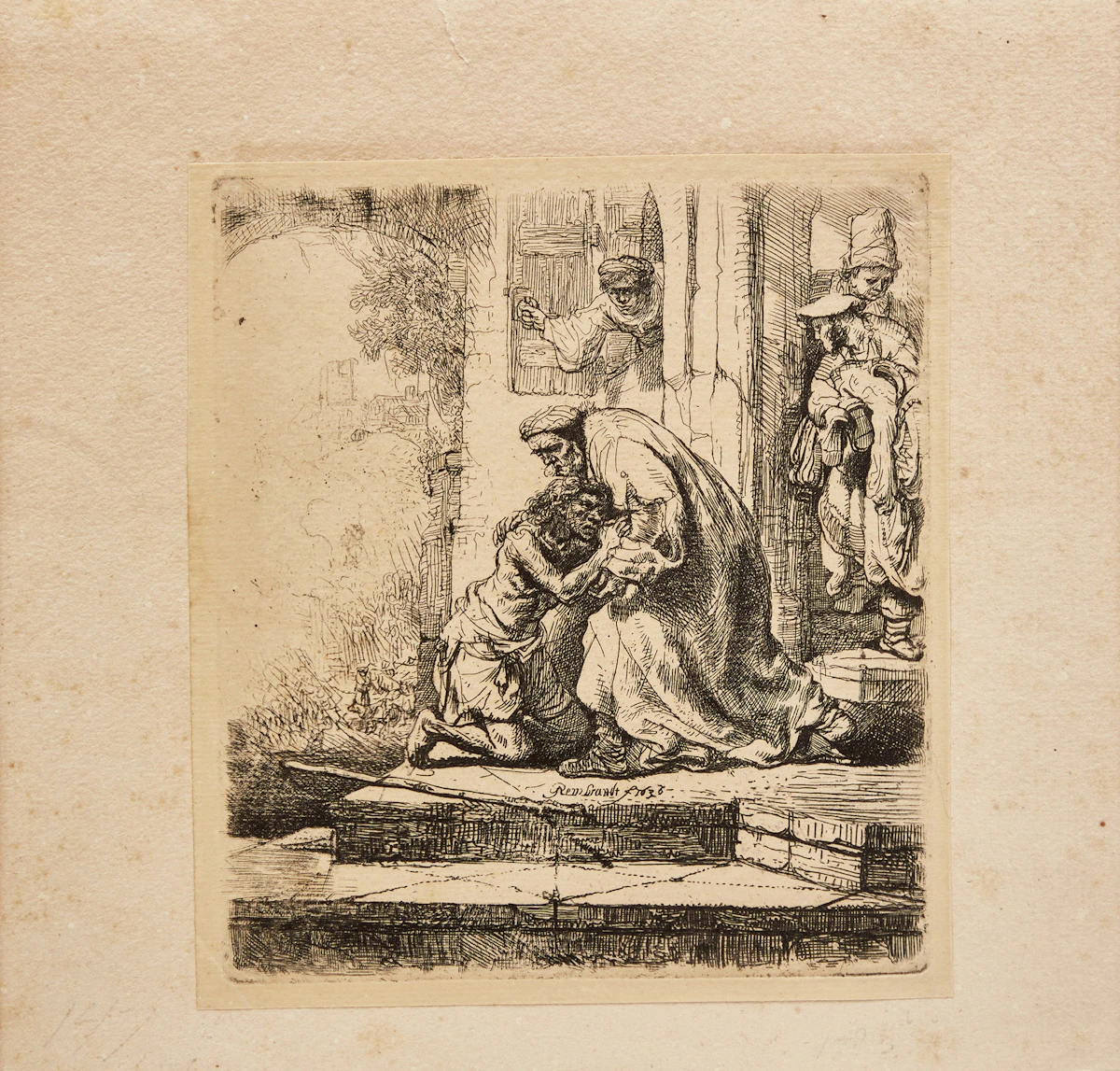 Rembrandt Harmenszoon Van Rijn, The Return of the Prodigal Son, etching