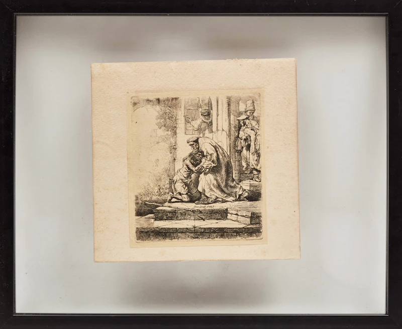 Rembrandt Harmenszoon Van Rijn, The Return of the Prodigal Son, etching - view 2