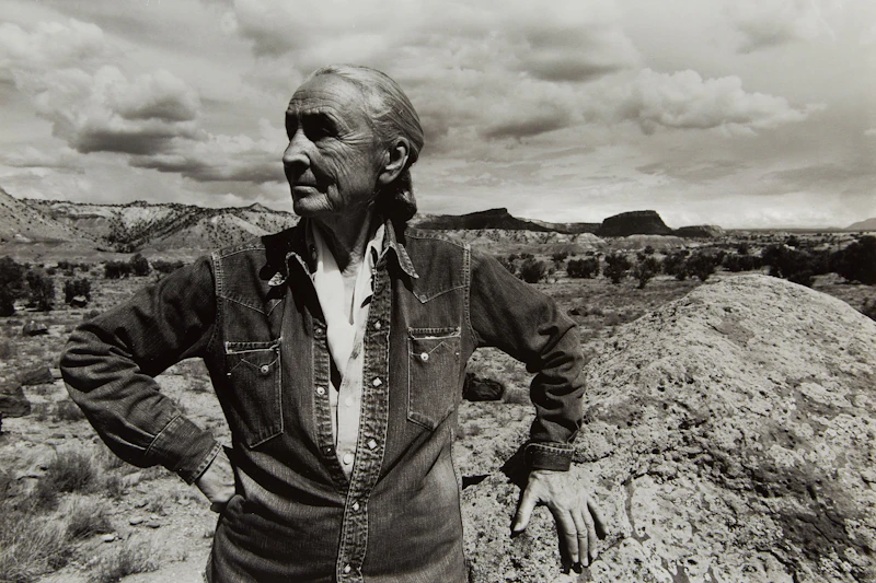 Georgia O’Keefe, Outside of Ghost Ranch by Arnold Newman