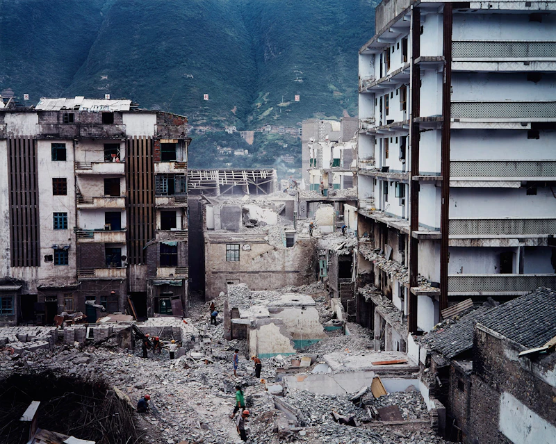 Three Gorges Dam Project, Wushan #3, Yangtze River, China by Edward Burtynsky