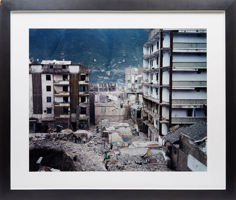 Edward Burtynsky, Three Gorges Dam Project, Wushan #3, Yangtze River, China, colour chromogenic print, 2002 - view 2