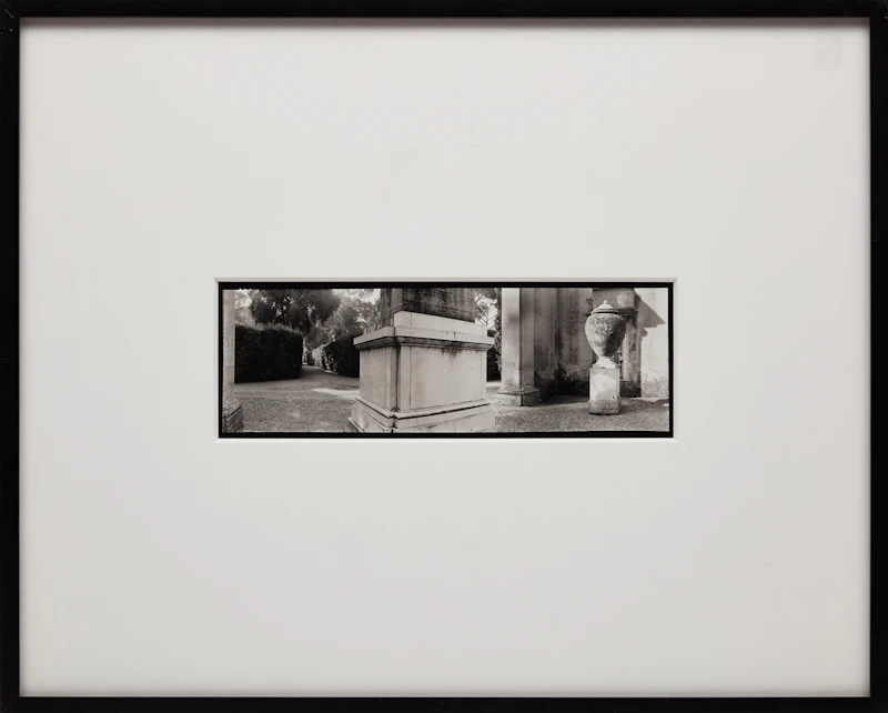 Geoffrey James, Villa Medici, Alley from the Pincio Wall to the Courtyard Garden, gelatin silver print, 1984 - view 2