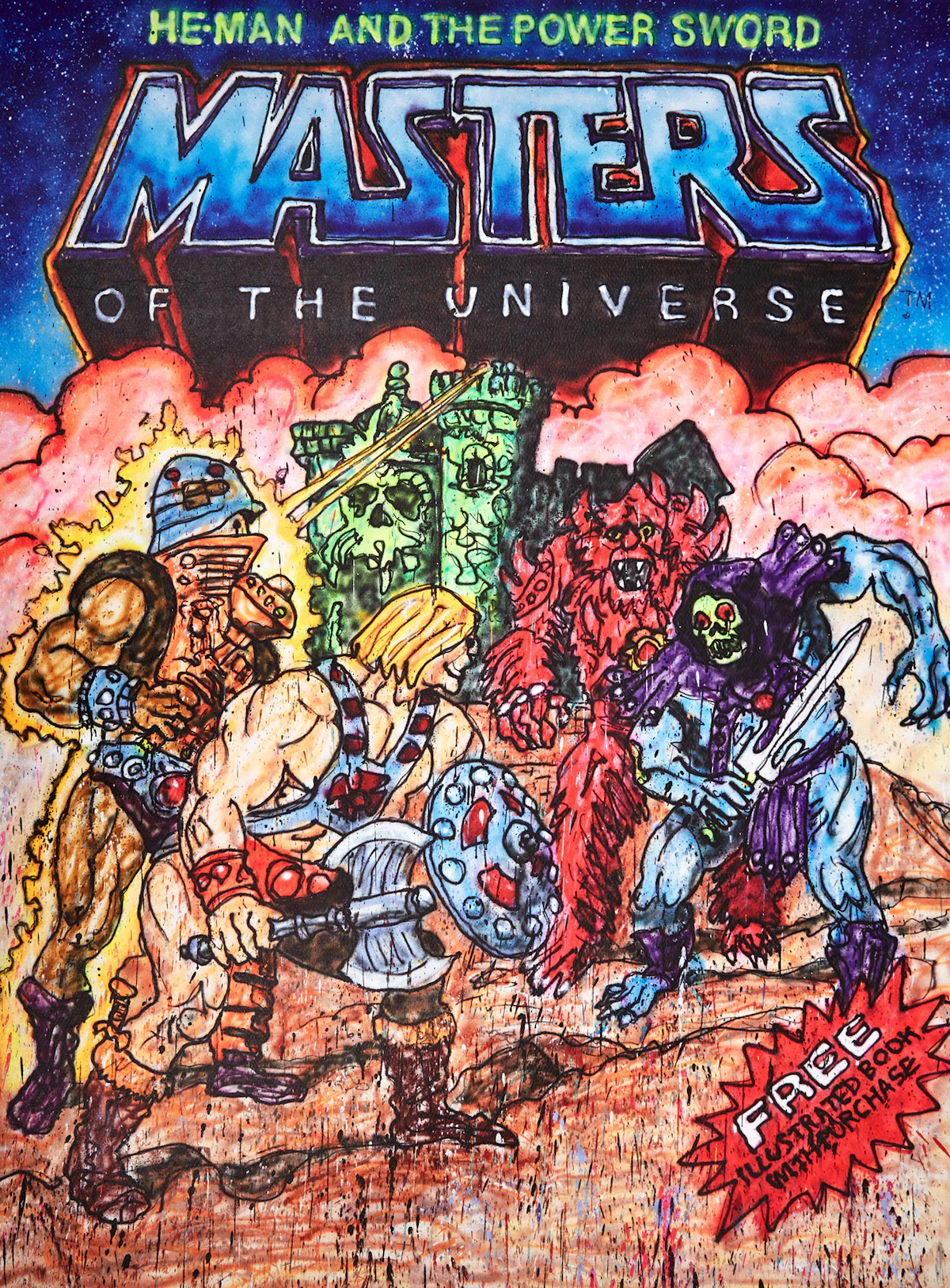 MADSAKI, Masters of the Universe Power Sword, giclée print on archival, 2022