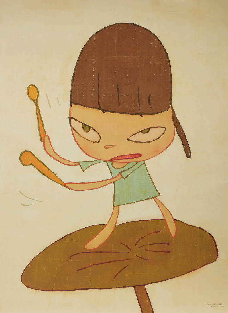 Suite of Three Colour Lithographs by Yoshitomo Nara