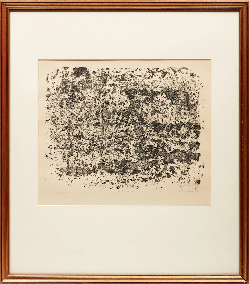 Jean Dubuffet, Sol animé, lithograph, 1958 - view 2