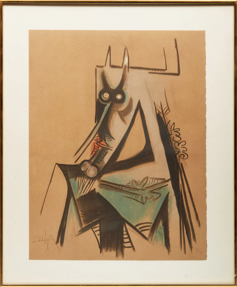 Wifredo Lam, Untitled, colour lithograph - view 2