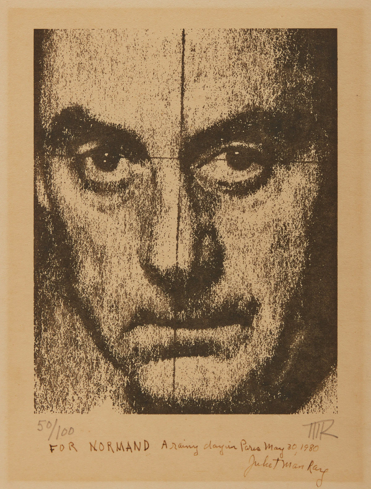 Man Ray, Self-Portrait, lithograph