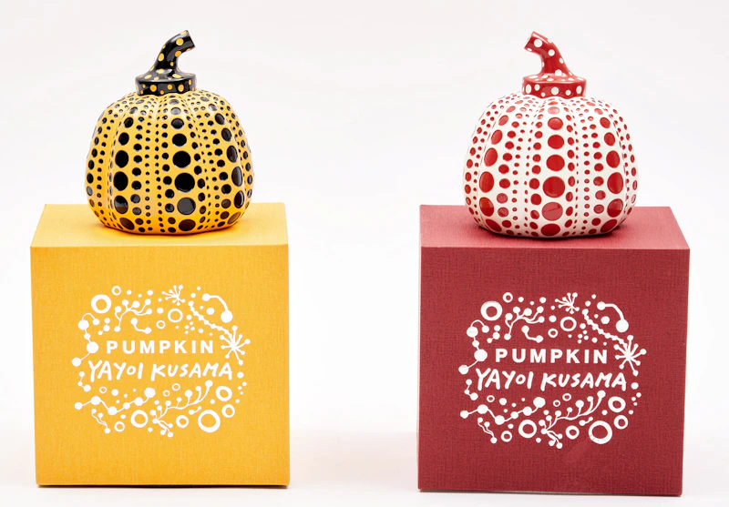 Pumpkins Set (Red & Yellow) by Yayoi Kusama