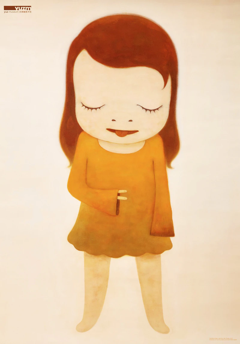 Suite of Three Colour Lithographs by Yoshitomo Nara