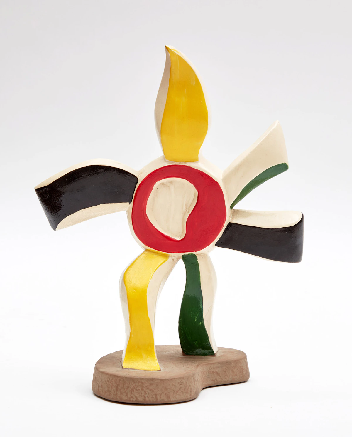After Fernand Léger, La Fleur qui marche, painted ceramic sculpture, 1975