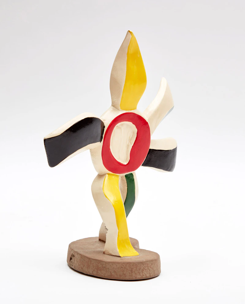 After Fernand Léger, La Fleur qui marche, painted ceramic sculpture, 1975 - view 2