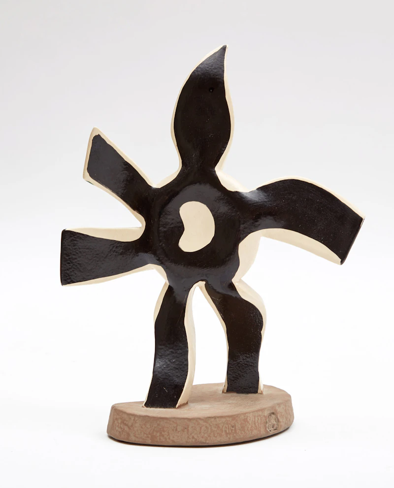 After Fernand Léger, La Fleur qui marche, painted ceramic sculpture, 1975 - view 4
