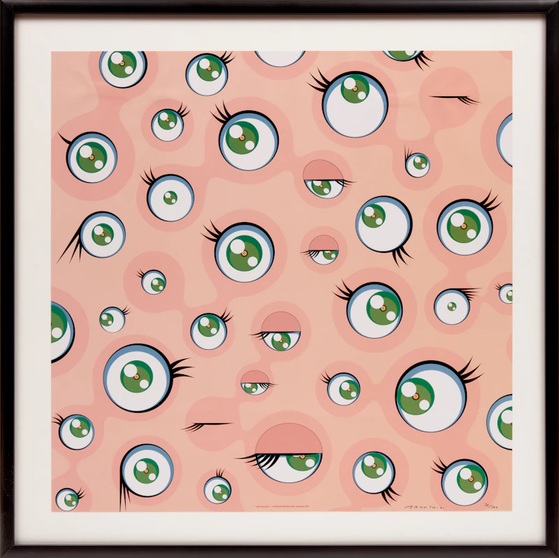 Takashi Murakami, Jellyfish Eyes, offset colour lithograph, 2001 - view 2