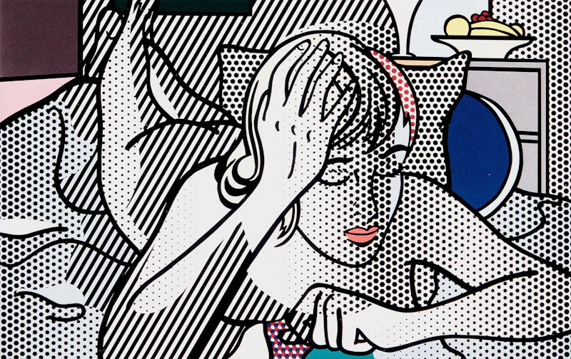 From the Nudes Series by Roy Lichtenstein
