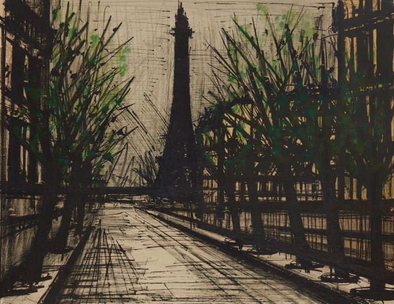 La Tour Eiffel (from Album Paris) by Bernard Buffet