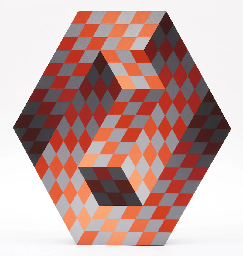 Victor Vasarely, Gestalt Vorder, double-sided acrylic painted wood multiple, 1975 - view 2