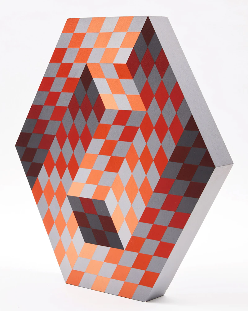 Victor Vasarely, Gestalt Vorder, double-sided acrylic painted wood multiple, 1975 - view 3