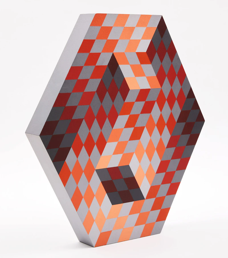 Victor Vasarely, Gestalt Vorder, double-sided acrylic painted wood multiple, 1975 - view 4