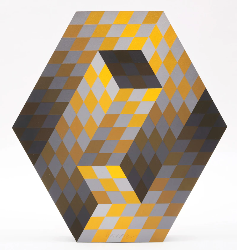 Victor Vasarely, Gestalt Vorder, double-sided acrylic painted wood multiple, 1975 - view 5