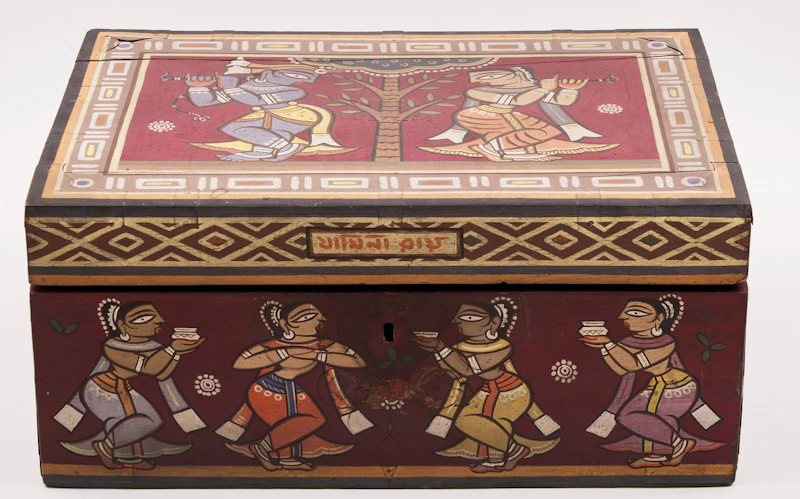 Jamini Roy, Cash Box, tempera on wood - view 3