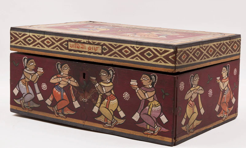 Jamini Roy, Cash Box, tempera on wood - view 4