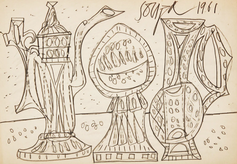 Still Life with Vessels by Francis Newton Souza