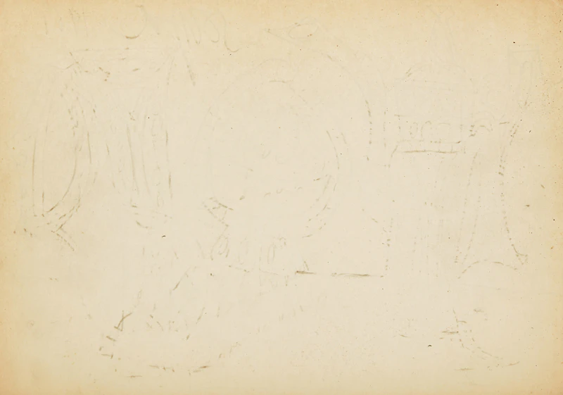 Francis Newton Souza, Still Life with Vessels, pencil on paper, 1961 - view 2