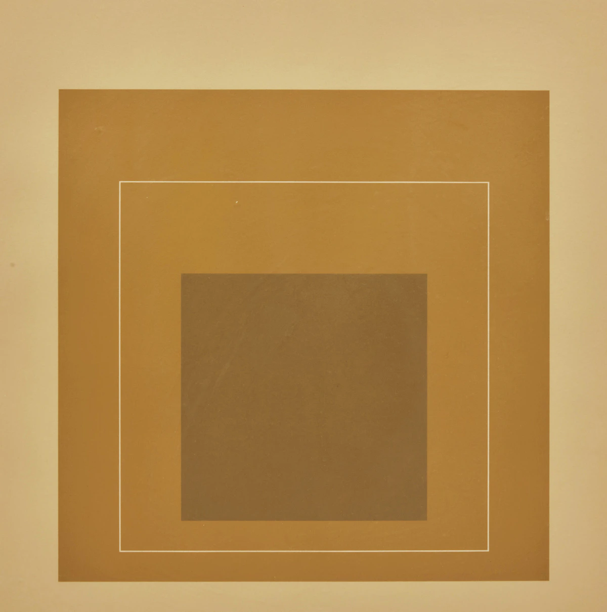 Josef Albers, WLS-XVI (from White Line Squares, Series II) (Danilowitz 172.8/Gemini 17), colour lithograph, 1966